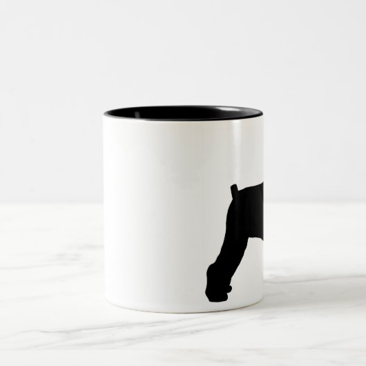 Schnauzer-Tasse Zweifarbige Tasse (Mittel)