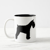 Schnauzer-Tasse Zweifarbige Tasse (Links)