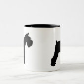 Schnauzer-Tasse Zweifarbige Tasse (Mittel)