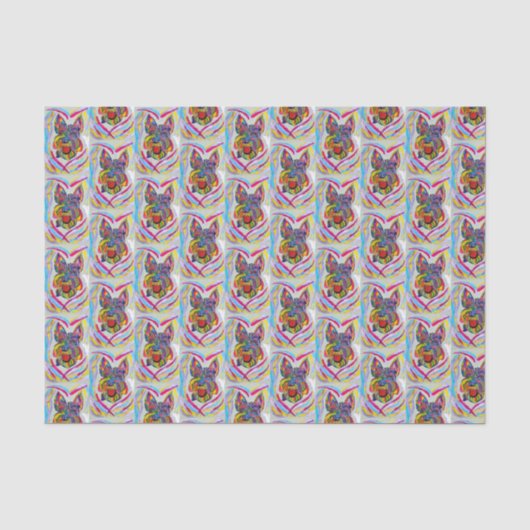 Schnauzer Tissue Paper Seidenpapier (Vorderseite)