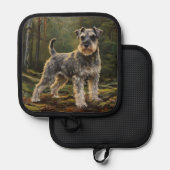 Schnauzer  topflappen (Vorderseite/Rückseite)