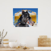 SCHNAUZER TOUCH MEINE BIER ART NICHT POSTER (Küche)