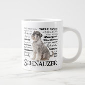 Schnauzer Tracks Jumbo Tasse (Rechts)