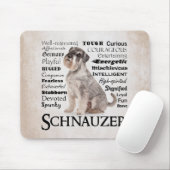 Schnauzer Tracks Mouse Pad Mousepad (Mit Mouse)