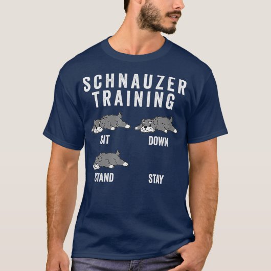 Schnauzer Trainingshund T-Shirt (Vorderseite)
