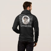 Schnauzer Traits Hoodie (Schwarz voll)