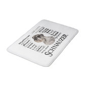 Schnauzer Traits Math Mat Badematte (Schrägansicht)