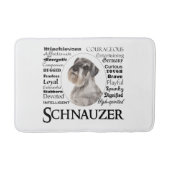 Schnauzer Traits Math Mat Badematte (Vorderseite)