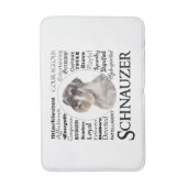 Schnauzer Traits Math Mat Badematte (Vorderseite Vertikal)