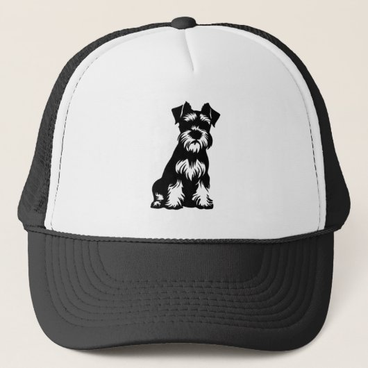 Schnauzer Truckerkappe (Vorderseite)