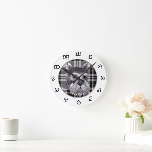 Schnauzer Uhr (Zuhause)