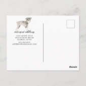 Schnauzer-Umzugsankündigung Postkarte (Rückseite)