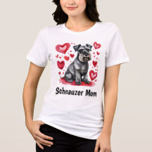 Schnauzer und Herzen T-Shirt