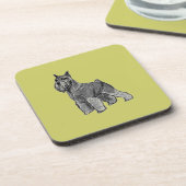 Schnauzer Untersetzer (Linke Seite)