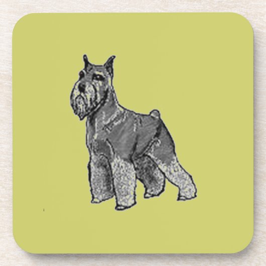 Schnauzer Untersetzer (Vorderseite)