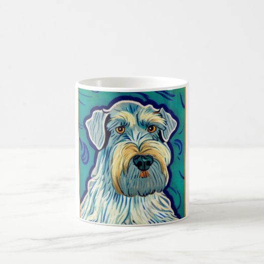 Schnauzer Van Gogh Style Kaffeetasse (Mittel)