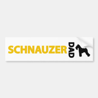 Schnauzer-Vater Autoaufkleber