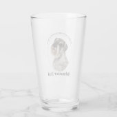 Schnauzer Vater Glass Tumbler (Rückseite)