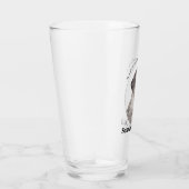 Schnauzer Vater Glass Tumbler (Rechts)