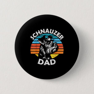 Schnauzer-Vater-Hund-Haustier-lustig-Vatertag-vint Button