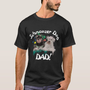 Schnauzer Vater Hund Lover Bester Hund Vater je T-Shirt