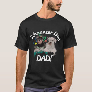 Schnauzer Vater Hund Lover Bester Hund Vater je T-Shirt