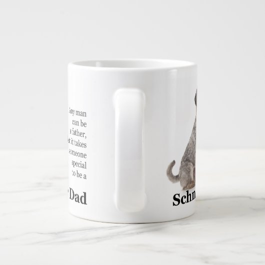 Schnauzer Vater Jumbo Tasse (Rückseite)