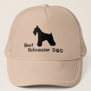 Schnauzer-Vater-Kappe Truckerkappe