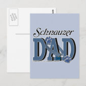 Schnauzer VATER Postkarte (Vorne/Hinten)
