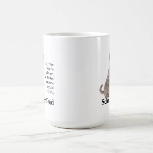 Schnauzer Vater Tasse (Mittel)