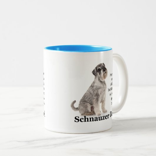 Schnauzer Vater Tasse (VorderseiteRechts)