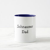 Schnauzer-Vater Tasse (Zentrum)