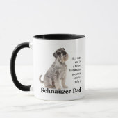 Schnauzer-Vater-Tasse Tasse (Links)
