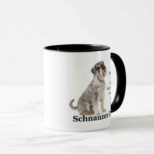 Schnauzer-Vater-Tasse Tasse (VorderseiteRechts)