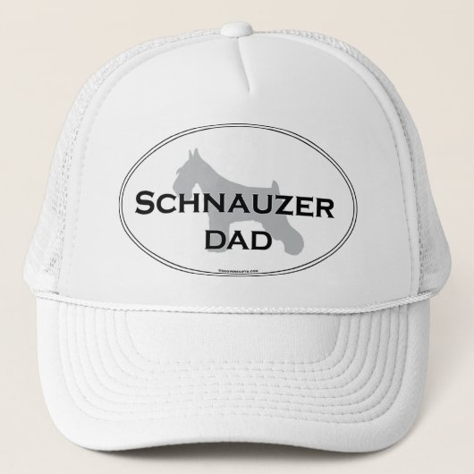 Schnauzer-Vater Truckerkappe (Vorderseite)