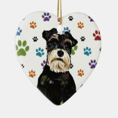 Schnauzer-Verzierung Keramikornament (Rechts)