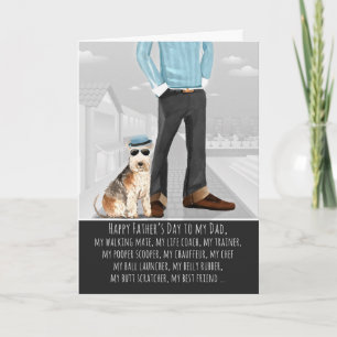 Schnauzer vom Hundevater-Tag Funny Karte
