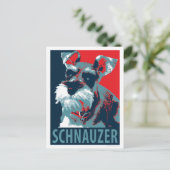 Schnauzer von Hope Hogs Postkarte (Stehend Vorderseite)