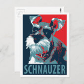 Schnauzer von Hope Hogs Postkarte (Vorne/Hinten)