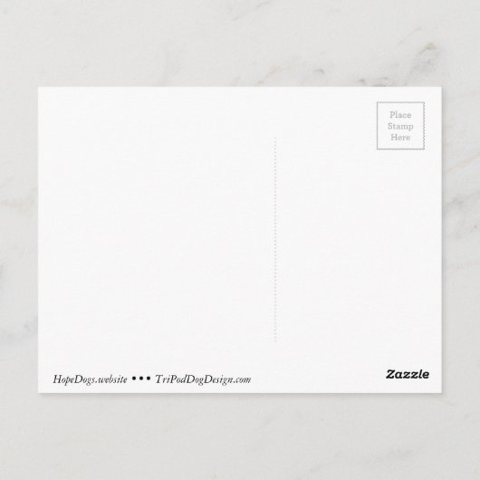 Schnauzer von Hope Hogs Postkarte (Rückseite)