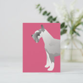 Schnauzer-Vorlagen für den Kunden Postkarte (Stehend Vorderseite)