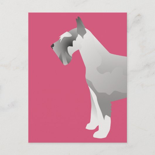 Schnauzer-Vorlagen für den Kunden Postkarte (Vorderseite)