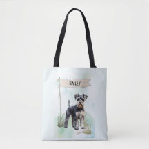 Schnauzer Watercolor Personalized Dog
