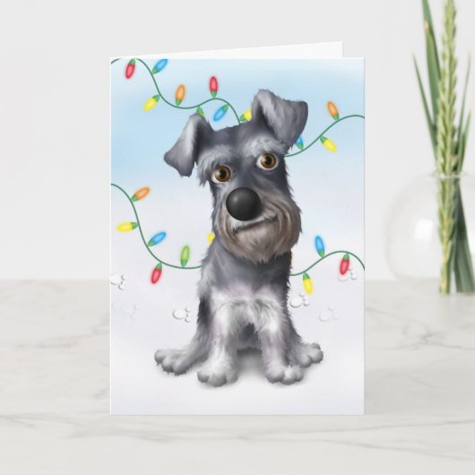 Schnauzer Weihnachten (Vorderseite)