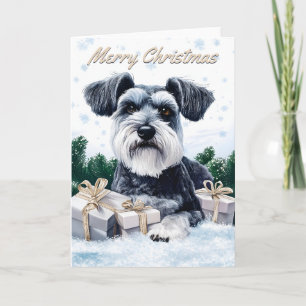 Schnauzer Weihnachten Karte