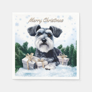 Schnauzer Weihnachten Serviette