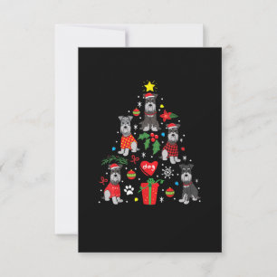 Schnauzer Weihnachtsbaum Ornament Funny Pet Dog RSVP Karte