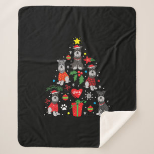 Schnauzer Weihnachtsbaum Ornament Funny Pet Hund Sherpadecke