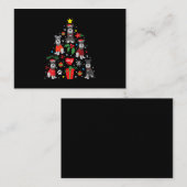 Schnauzer Weihnachtsbaum Ornament Funny Pet Hund Visitenkarte (Vorne/Hinten)