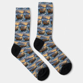 Schnauzer Weihnachtsboot-Feiertag Socken (Rechts)